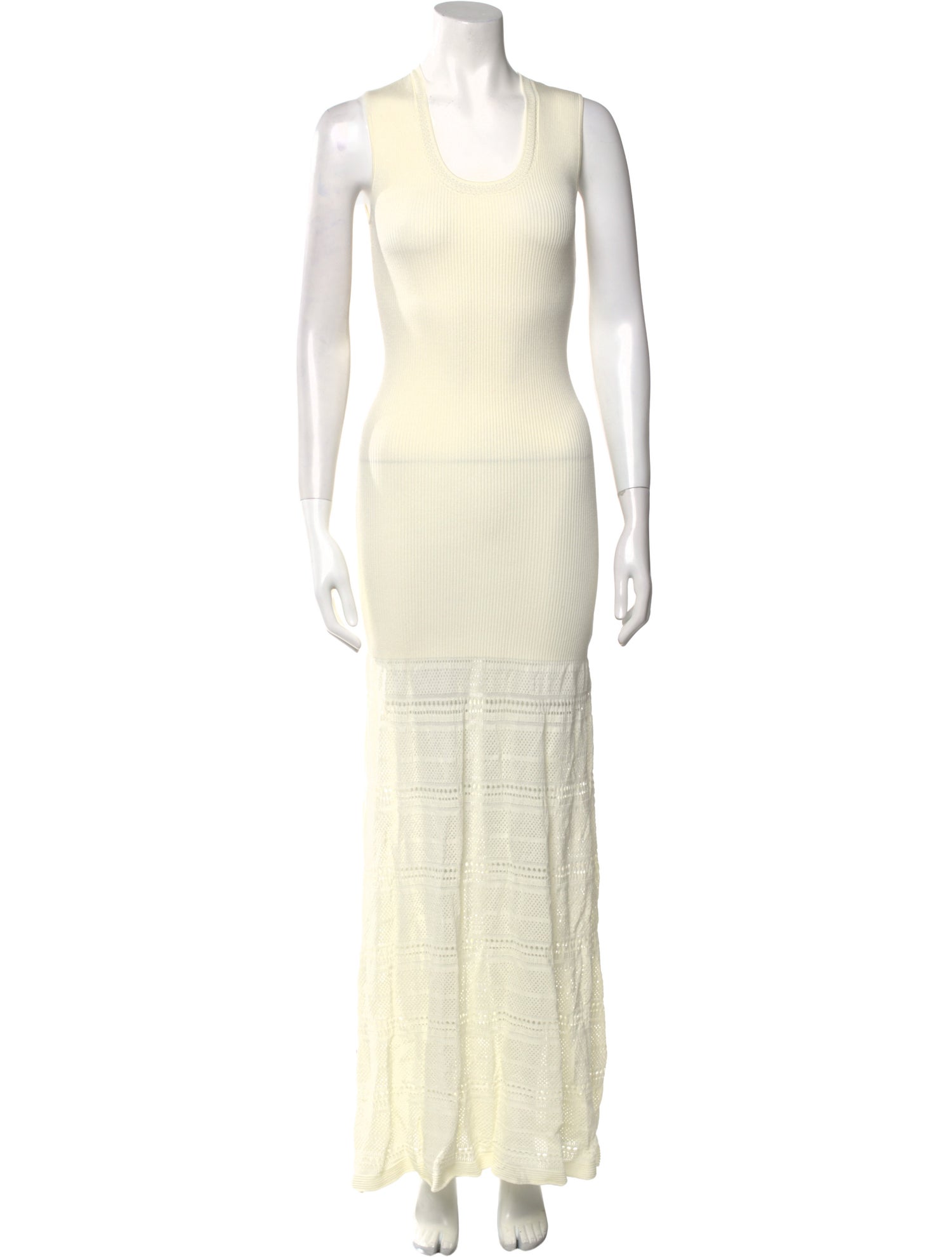 Zac Posen Scoop Neck Long Dress